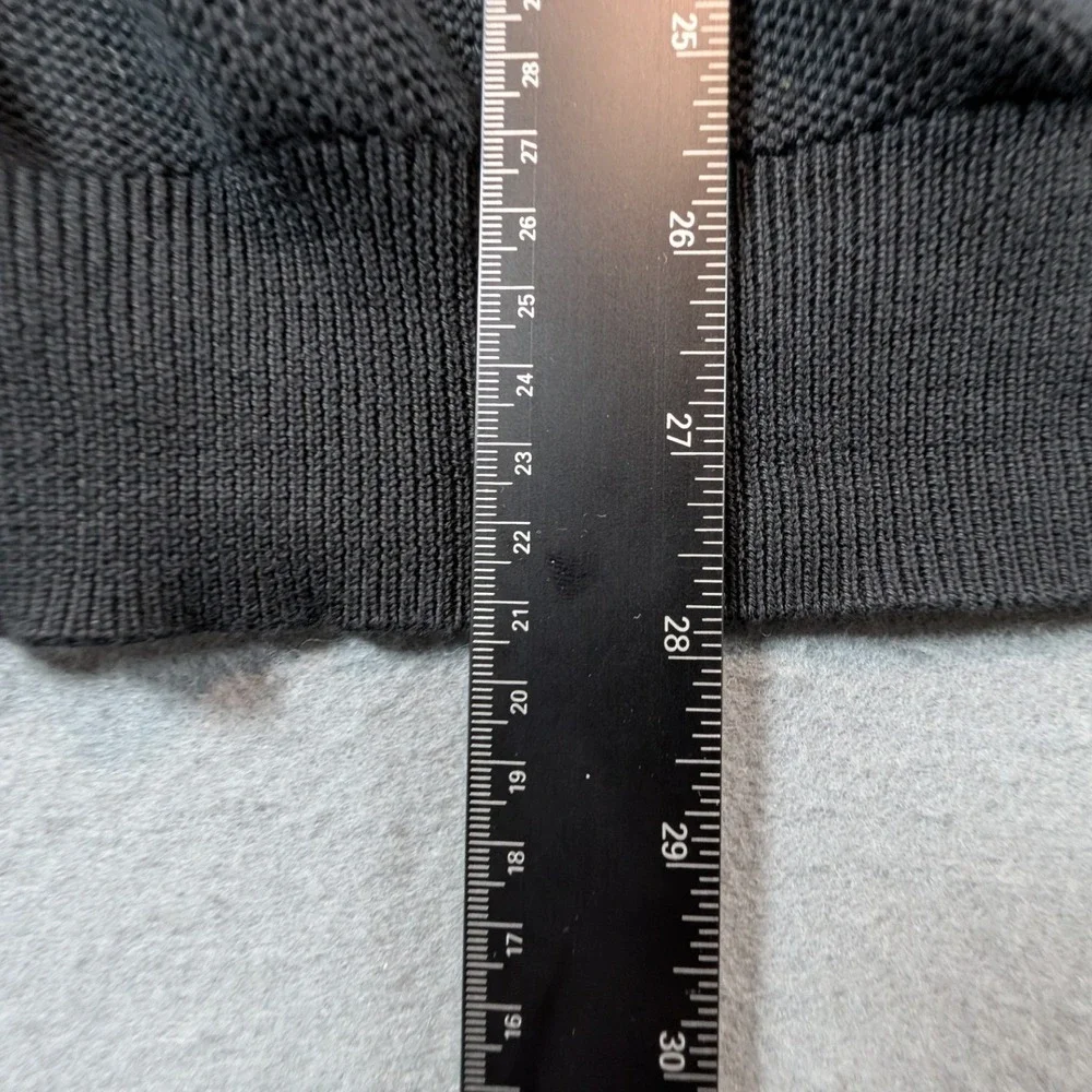 Polo Ralph Lauren Quarter Zip Sweater Mens Large Black Pima Cotton Pullover